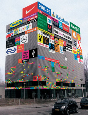 Advertising building