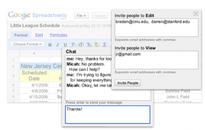 Google Spreadsheets