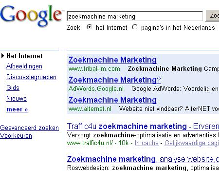 Google new layout Google new layout